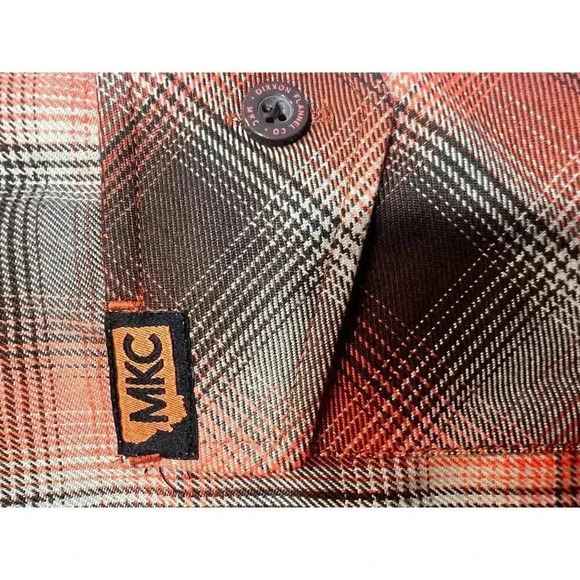 NWT DIXXON & montana knife company colab long sleeve flannel BLOOD brothers  2X - Picture 5 of 11